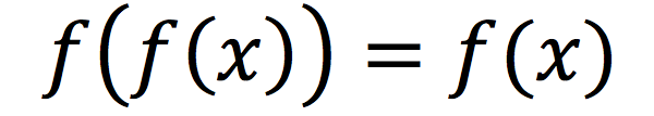 幂等性的数学表达式